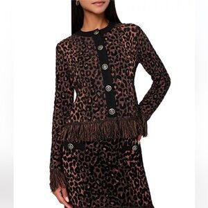 Milly Leopard Knit Sweater - NWT!